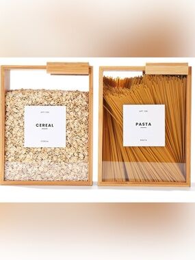Set of 2 glass food storage containers